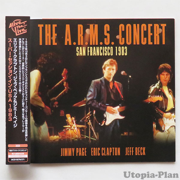 THE ARMS' CONCERT 2CD ERIC CLAPTON / JIMMY PAGE / JEFF BECK
